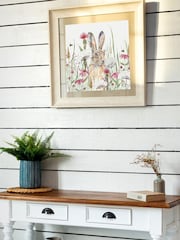 Voyage Natural Winnie Hare Birch Framed Print - Image 1 of 2