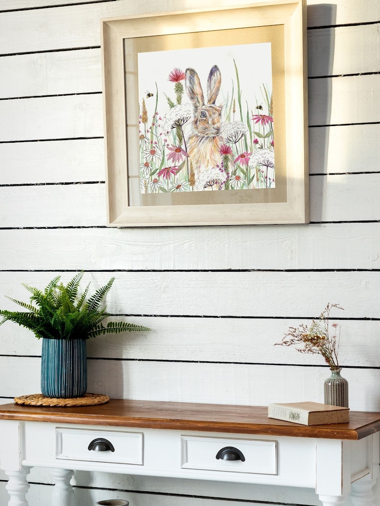 Voyage Natural Winnie Hare Birch Framed Print - Image 1 of 2