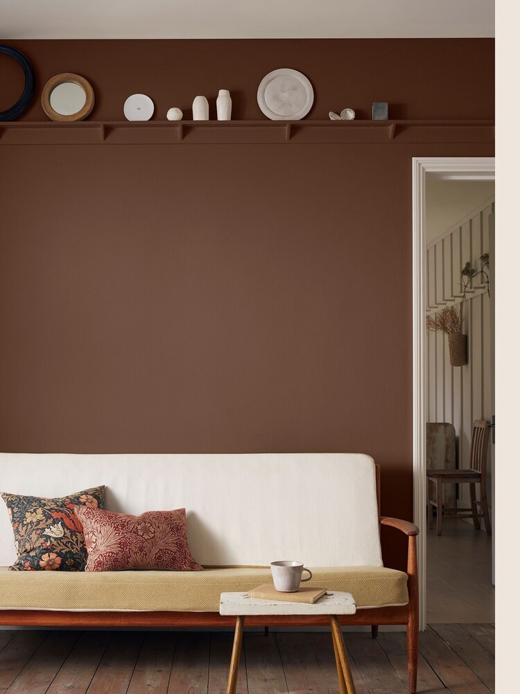 Morris & Co. Bloackthorn Brown Matt Emulsion Paint - Image 1 of 2