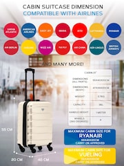 Flight Knight 55x40x20cm Ryanair Priority 4 Wheel ABS Hard Case Cabin Carry On Hand Luggage - Image 6 of 6
