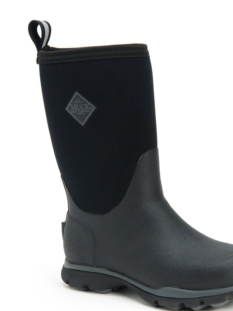 Muck Boots Arctic Excursion Short Black Wellies - Image 2 of 5
