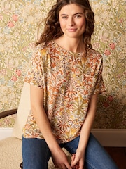 Morris & Co. Woodland Weeds Short Sleeve Curved Hem T-Shirt - Image 1 of 5