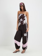 River Island Brown Pony Sleeveless Floral Bandeau Top - Image 4 of 4