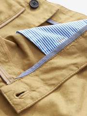 Tan Brown Linen Blend Cargo Trousers - Image 6 of 6