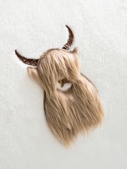 Hamish The Highland Cow Set mit Bettbezug und Kissenbezug aus 3D-Fleece - Bild 3 von 4