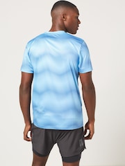 Blue Wave Printed Training T-Shirt - Image 3 of 4