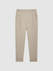 Reiss Stone Shield Cropped Drawstring Trousers - Image 2 of 6