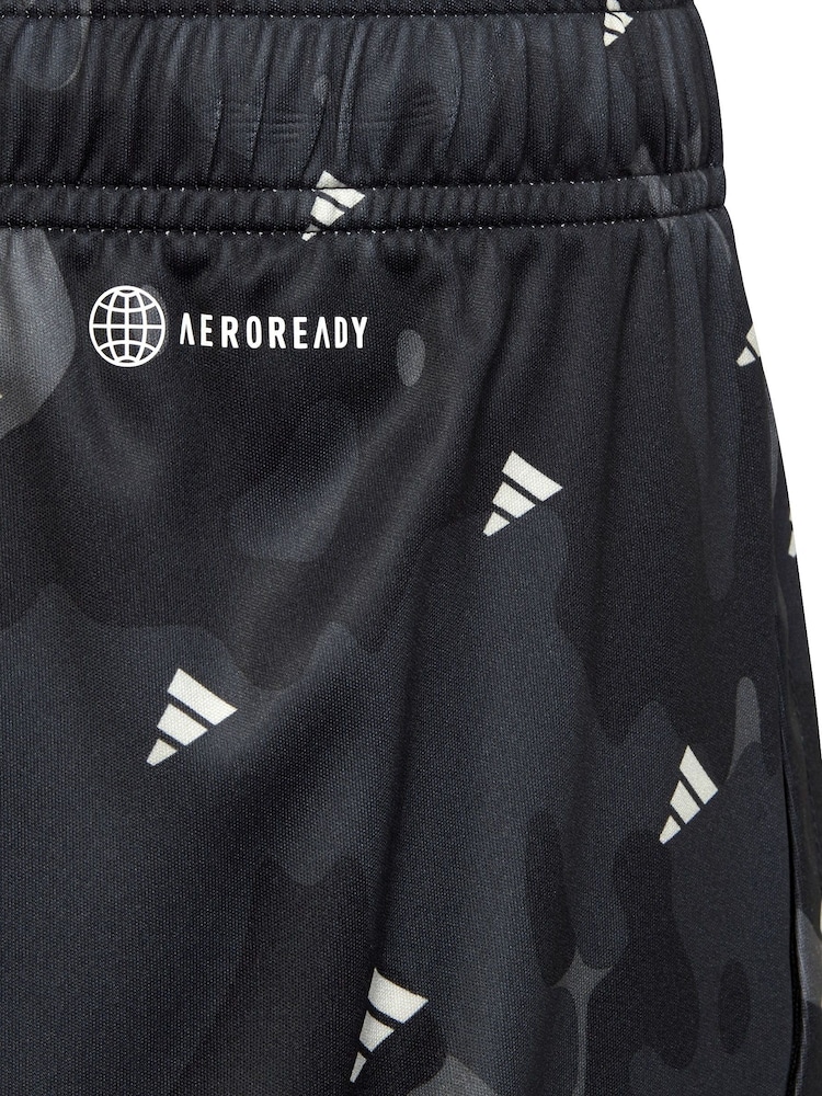 adidas Grey Junior Train Essentials AEROREADY Allover Print Shorts - Image 8 of 8