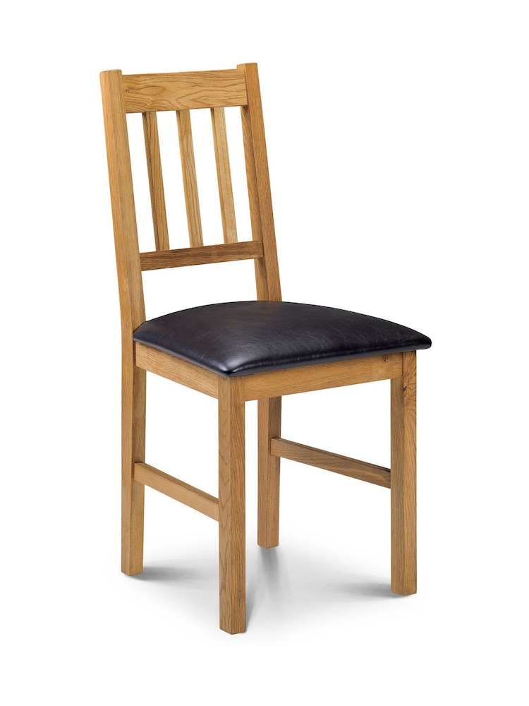 Julian Bowen Brown Coxmoor Solid Oak 4 Seater Dining Table And Chairs/Bench Set - Image 3 of 3