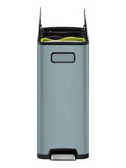 EKO Blue Titanium Steel Recycling 20+20 Litres Bin - Image 3 of 4