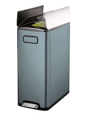 EKO Blue Titanium Steel Recycling 20+20 Litres Bin - Image 4 of 4