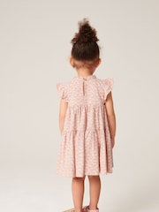Pink Elephant Short Sleeve Tiered Jersey Dress (3mths-7yrs) - Image 2 of 6