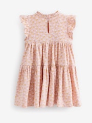 Pink Elephant Short Sleeve Tiered Jersey Dress (3mths-7yrs) - Image 6 of 6