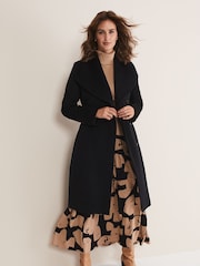 Phase Eight Black Nicci Wool Coat - Image 2 of 7
