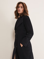 Phase Eight Black Nicci Wool Coat - Image 4 of 7