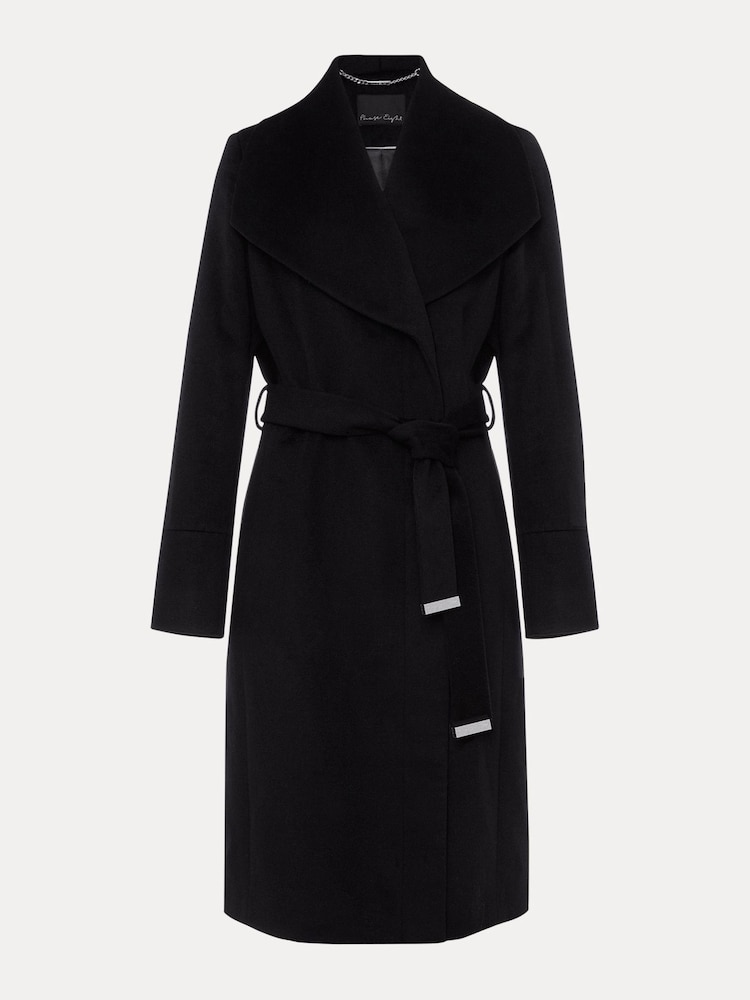 Phase Eight Black Nicci Wool Coat - Image 7 of 7
