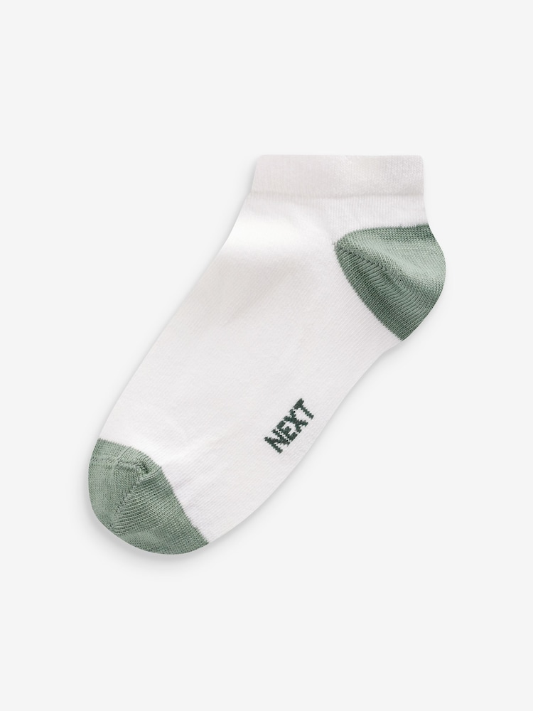 White/Bright Heel and Toe Rich Trainers Socks 7 Pack - Image 10 of 10