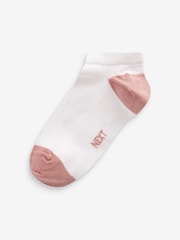 White/Bright Heel and Toe Rich Trainers Socks 7 Pack - Image 4 of 10