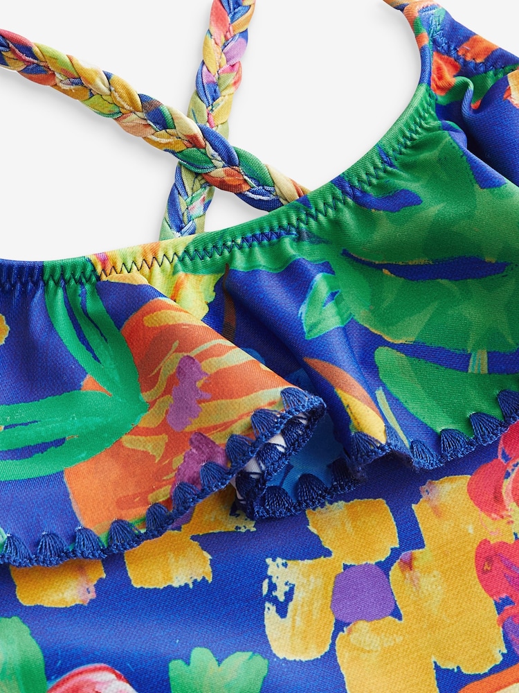 Tropic-Blau - Rüschen-Badeanzug (3-16 Jahre) - Bild 8 von 8