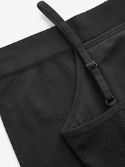 Black Seam Free Top and Cycling Shorts Set (7-16yrs) - Image 6 of 6