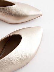 Gold Forever Comfort® Leather Flat Slingbacks - Image 6 of 7