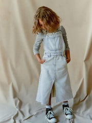 Moder denim - Maxi obleka Pinafore (3-16let) - Slika 1 iz 7