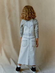 Moder denim - Maxi obleka Pinafore (3-16let) - Slika 3 iz 7