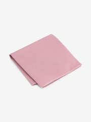 Rosa oscuro - Juego de corbata y pañuelo de bolsillo de seda - Imagen 4 de 5