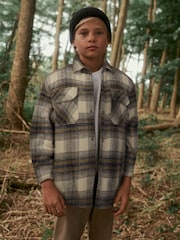 Grau - Hemdjacke mit Karos (3 – 16 Jahre) - Bild 1 von 1