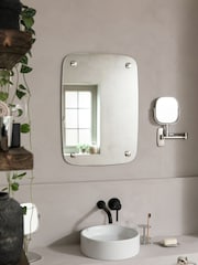 Robert Welch Silver Burford Wall Mirror - Image 1 of 4