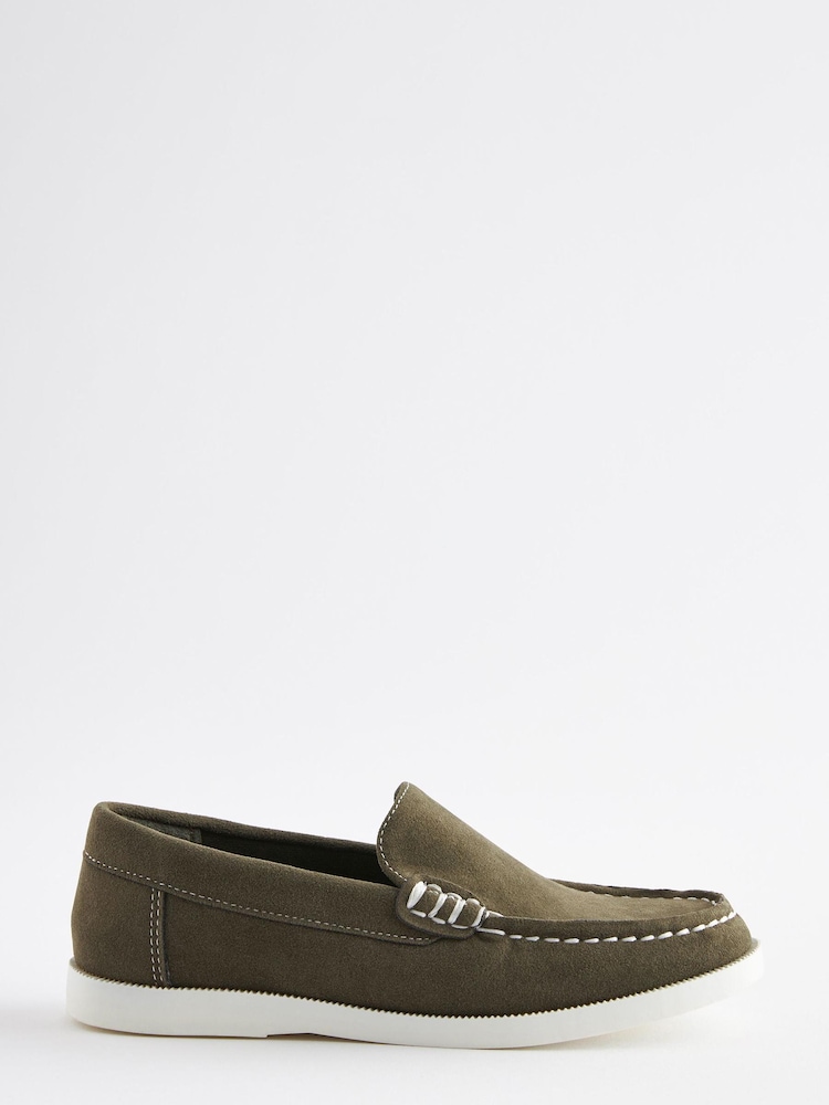 Khaki Green Loafers - Image 2 of 6