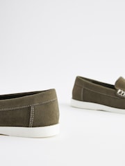 Khaki Green Loafers - Image 4 of 6