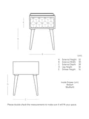 Swoon Natural Terning Bedside Table - Image 7 of 7