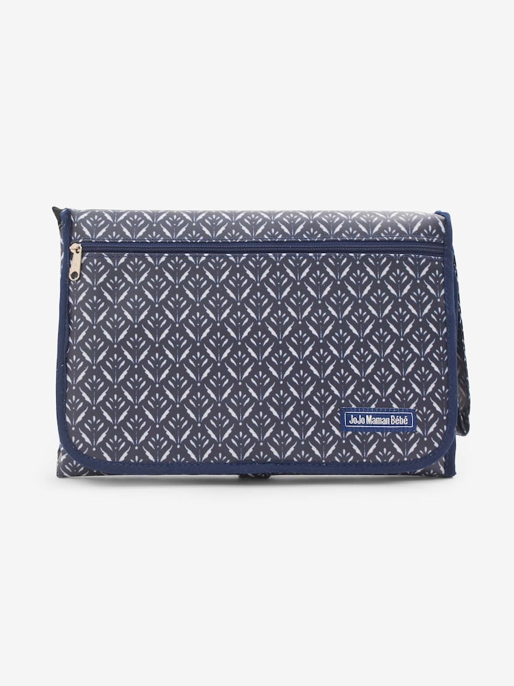 JoJo Maman Bébé Blue Batik Print Travel Changing Mat - Image 1 of 3