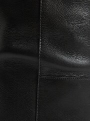 Reiss Black Celia Pull On Knee High Boots - Image 4 of 5