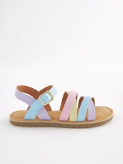 Rainbow Leather Multi-strap Sandals - Image 2 of 4