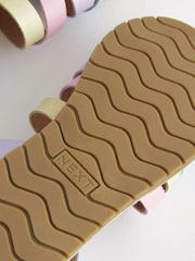 Rainbow Leather Multi-strap Sandals - Image 4 of 4