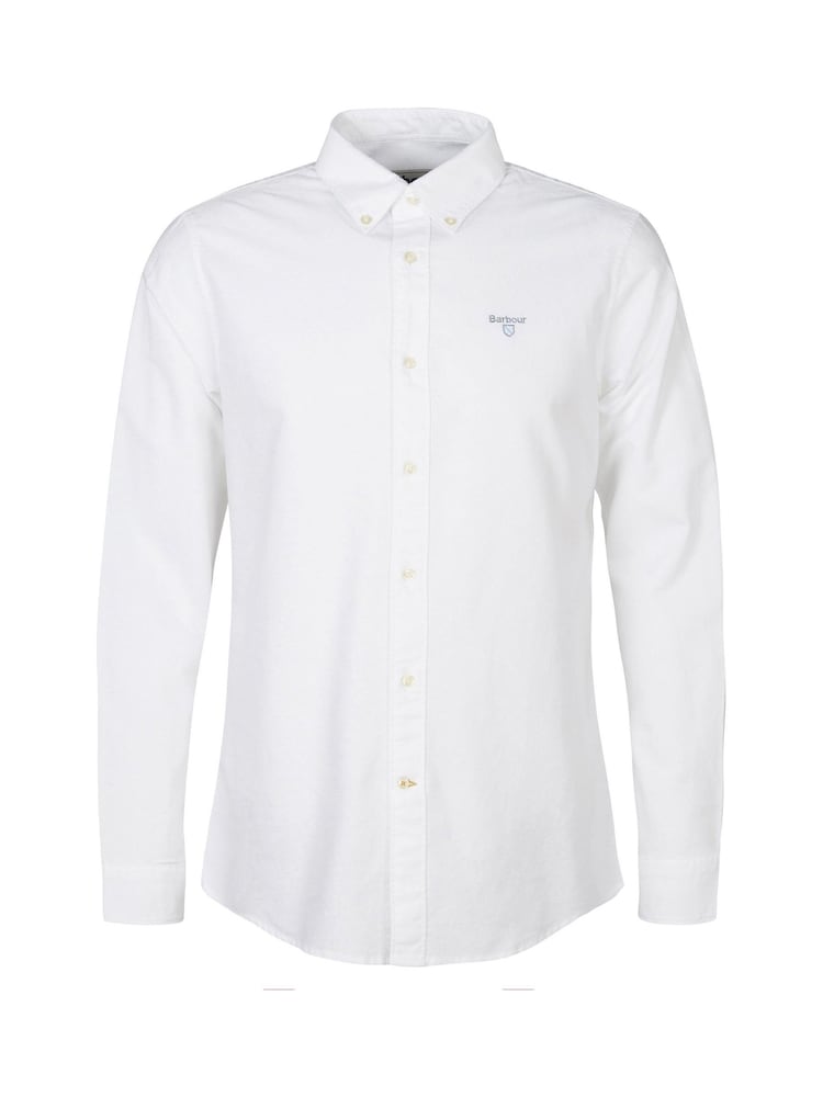 Barbour® White Oxtown Classic Oxford Long Sleeve Shirt - Image 6 of 6