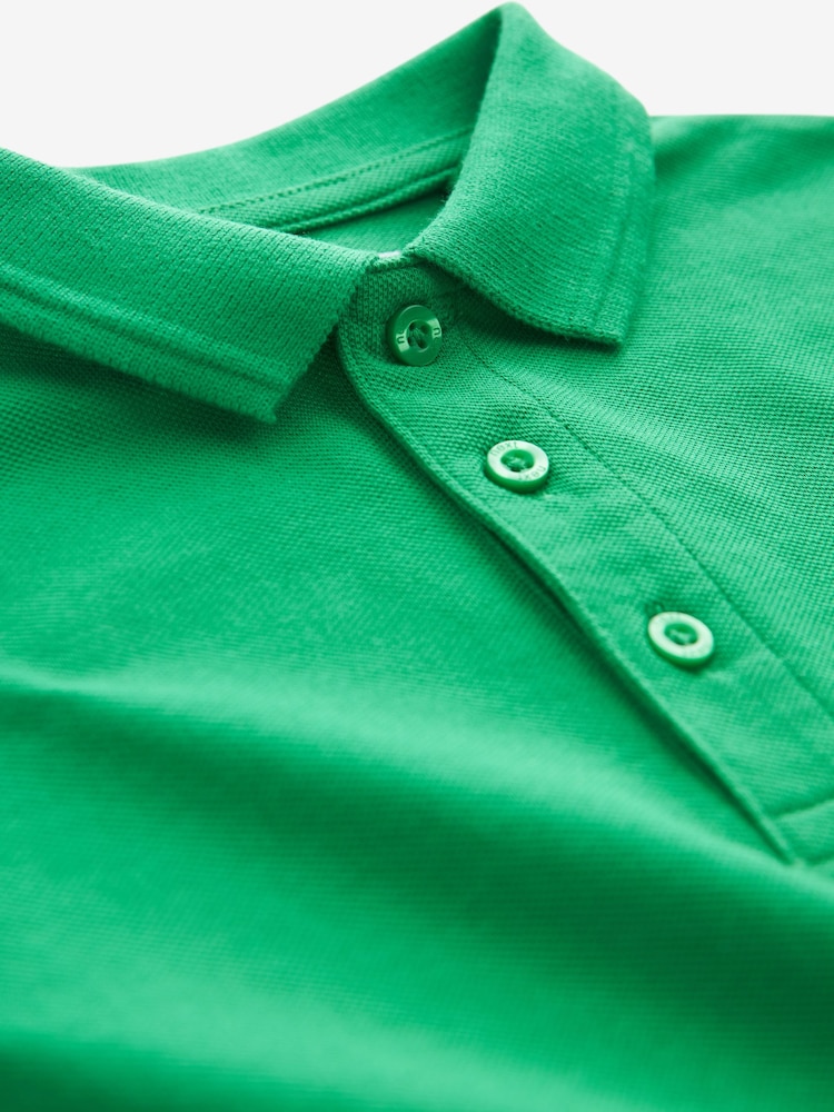Grün - Cotton School Short Sleeve Polo Shirts 2 Pack (3-16yrs) - Bild 7 von 7 Grün - Cotton School Short Sleeve Polo Shirts 2 Pack (3-16yrs) - Bild 7 von 7