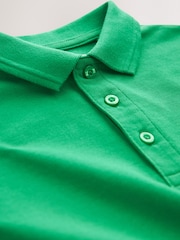 Green Regular Fit Cotton School Short Sleeve Polo Shirts 2 Pack (3-16yrs) - Image 8 of 8