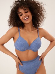 White/Blue Pad Full Cup Lace Bras 2 Pack - Image 3 of 14