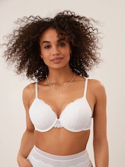 White/Blue Pad Full Cup Lace Bras 2 Pack - Image 6 of 14