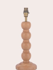 Laura Ashley Natural Maria Wooden Table Lamp Base - Image 3 of 4