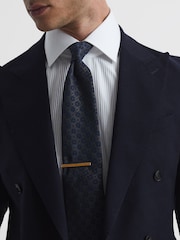 Reiss Rose Gold Ardley Stone Insert Tie Bar - Image 2 of 4