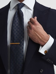 Reiss Rose Gold Ardley Stone Insert Tie Bar - Image 4 of 4
