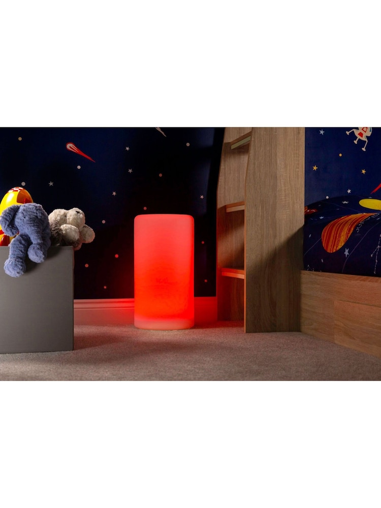SolarCentre White Shape Cylinder Outdoor Light - Image 2 of 2