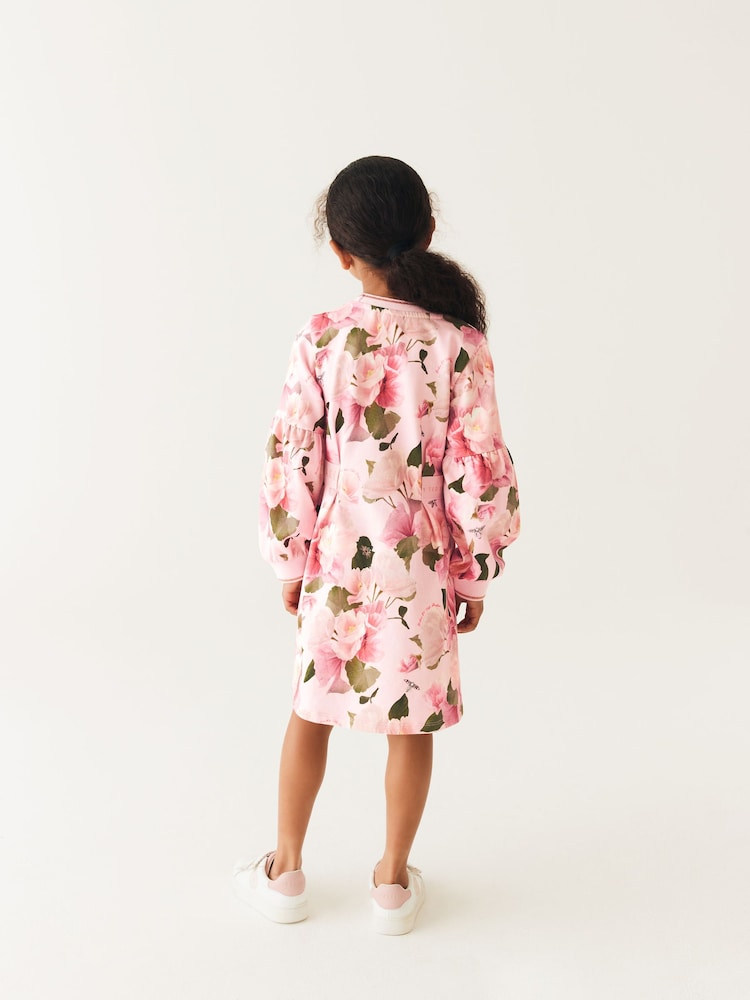 Hellpink - Baker by Ted Baker Geblümtes Sweat-Kleid - Bild 2 von 13 Hellpink - Baker by Ted Baker Geblümtes Sweat-Kleid - Bild 2 von 13