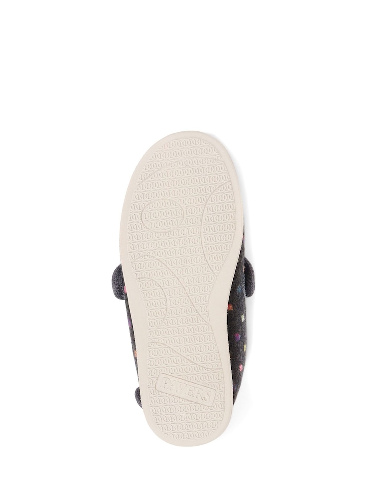 Pavers Grey Touch Fastening Full Slippers - Image 5 of 5