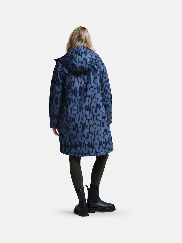 Regatta Natural Orla Kiely Waterproof Longline Parka - Image 2 of 10 Regatta Natural Orla Kiely Waterproof Longline Parka - Image 2 of 10