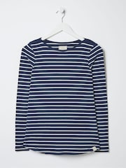 FatFace Breton Navy Blue T-Shirt - Image 5 of 5